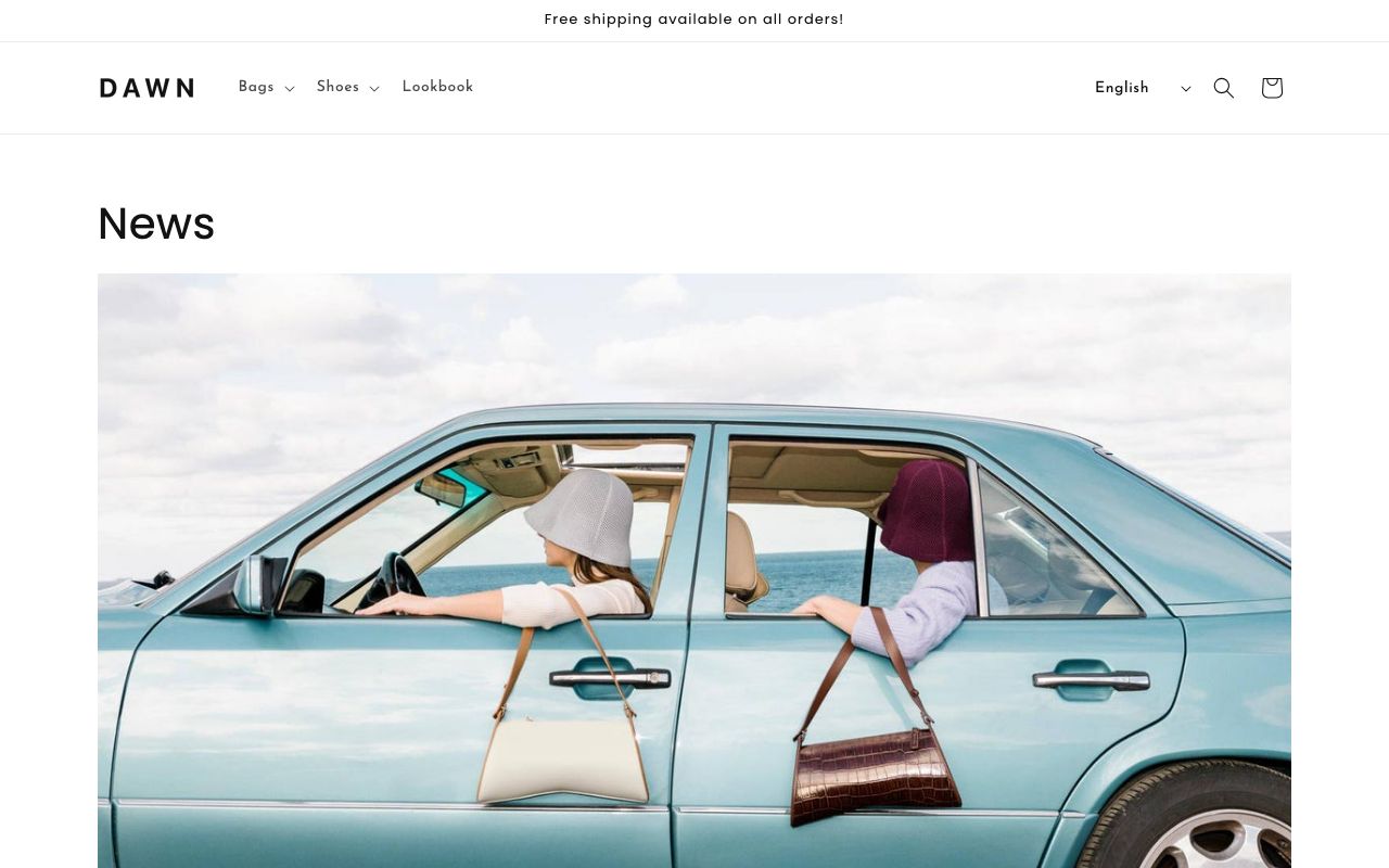Blog của mẫu Cửa hàng thời trang