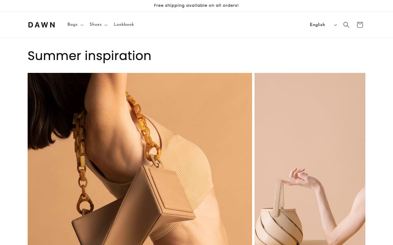 Lookbook của mẫu Cửa hàng thời trang
