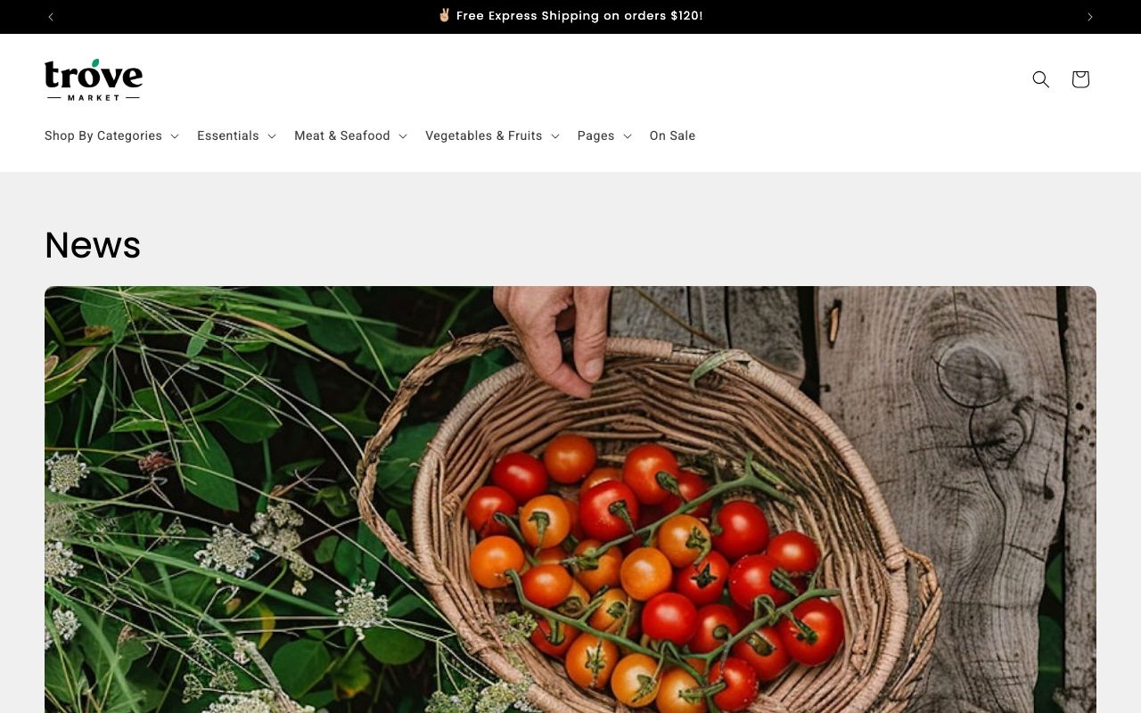Blog của mẫu Siêu thị thực phẩm