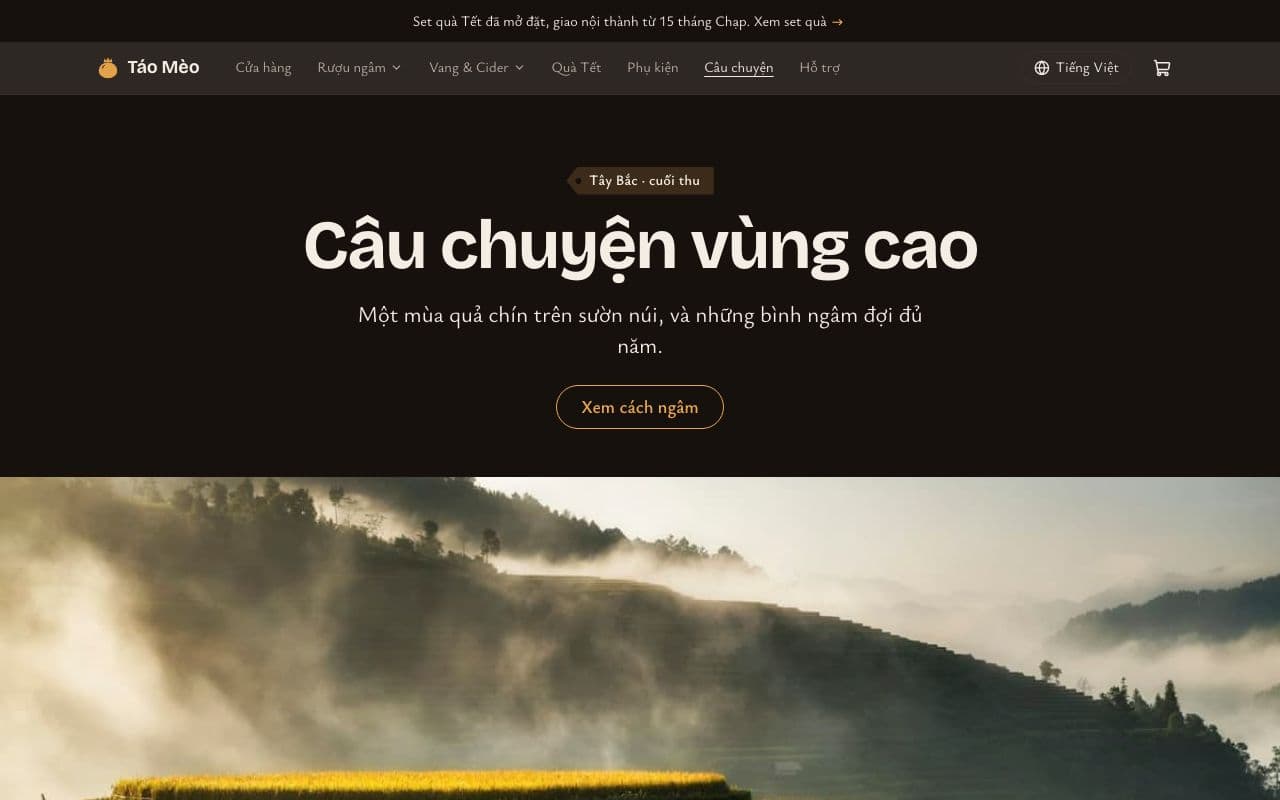 Trang Câu chuyện của mẫu Rượu & quà biếu